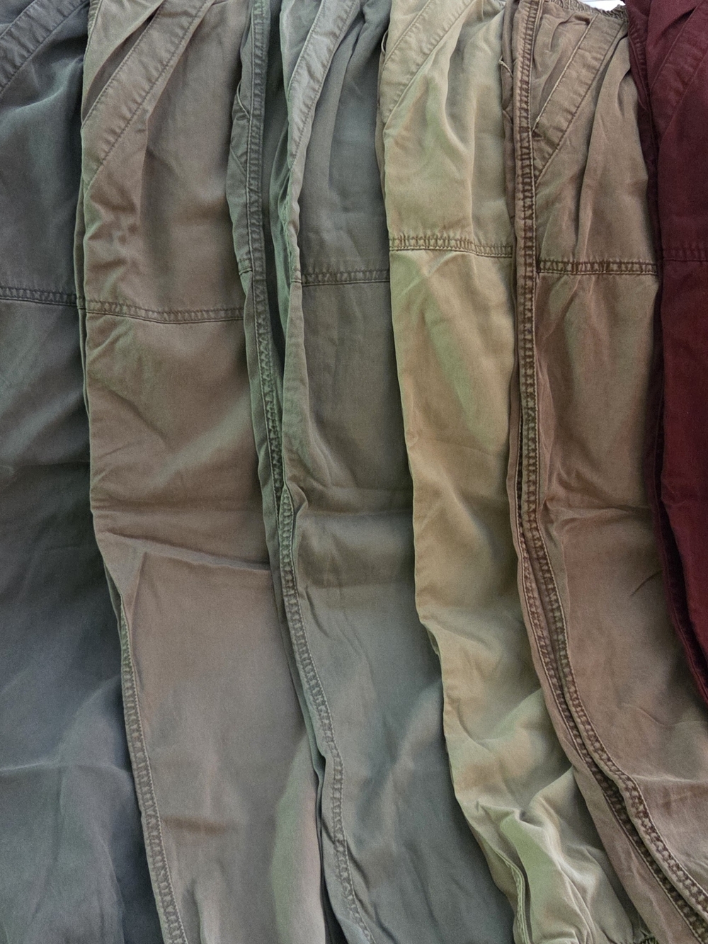 a new day Burgundy Drawstring Track Joggers - Picture 6 of 7